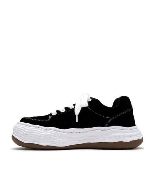Maison Mihara Yasuhiro Black Oliver Logo Patch Sneakers for men