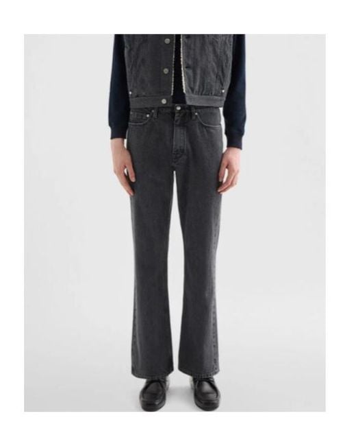 Jil Sander Blue Flared Lightweight Denim Trousers for men