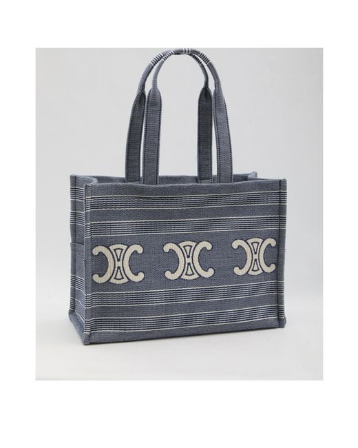 Céline Blue Large Cabas Thais