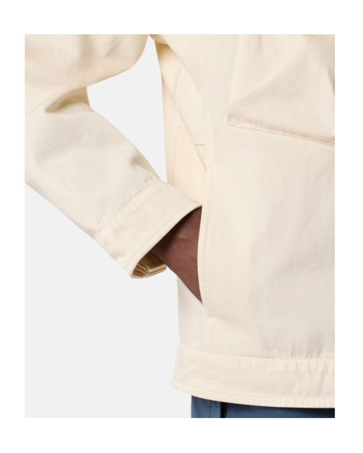 Stone Island Natural Coach Jacket With Anti-Drop Finish for men