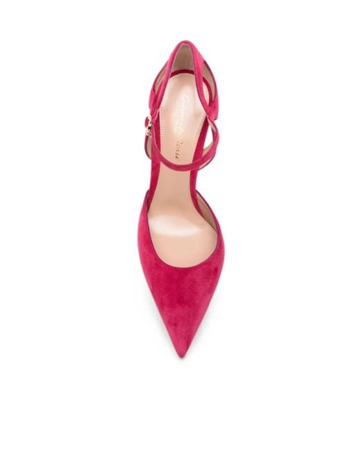 Gianvito Rossi Pink Pointed-Toe High Heels