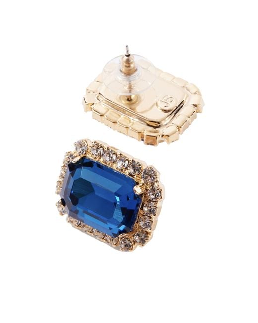 Jennifer Behr Blue Plated Crystal Earrings