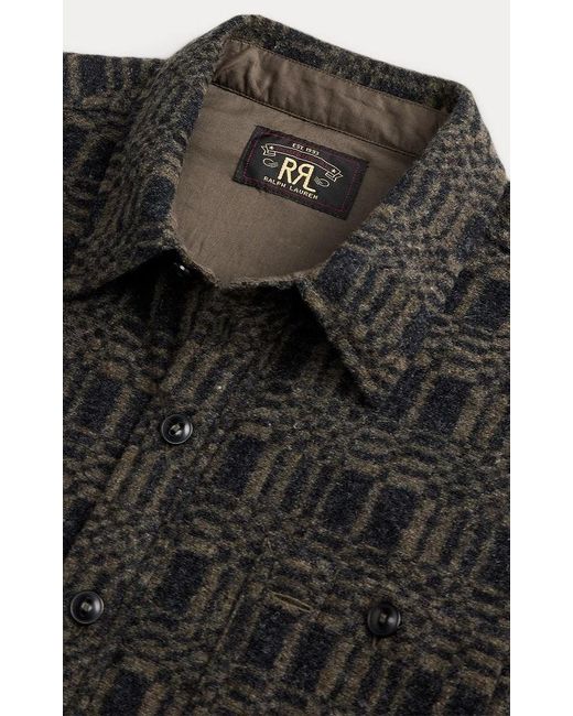 RRL Black Long-Sleeved Shirt for men