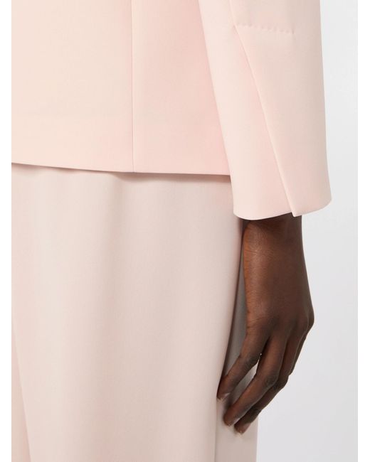 Max Mara Pink Long-Sleeved Casual Jacket