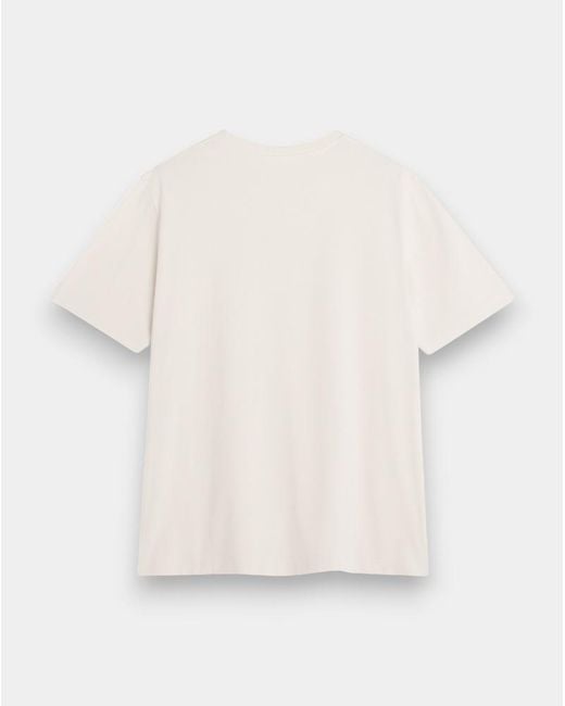 Maison Kitsuné White Maison Kitsuné Logo Comfort T-Shirt for men
