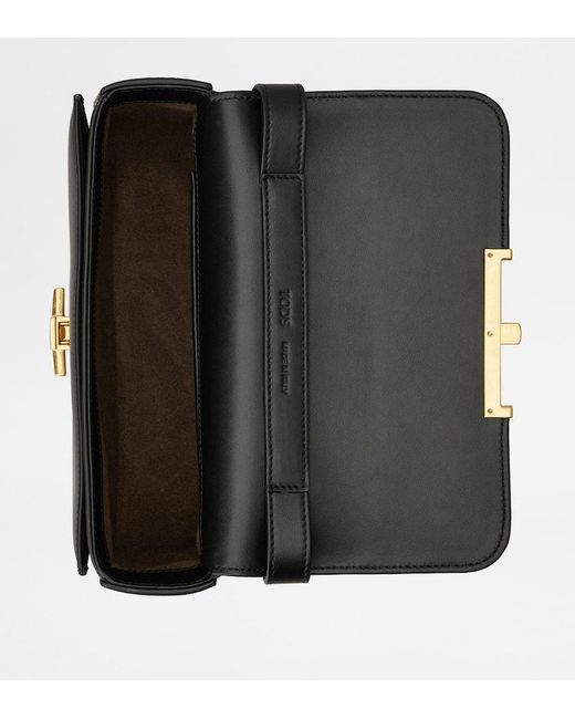 Tod's Black T-Lock Shoulder Bag
