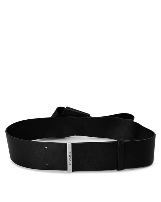Givenchy Black Solid-Color Wide Belt