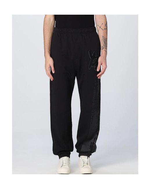 Y-3 Black Logo Patch Elasticated-Waistband Track Trousers for men