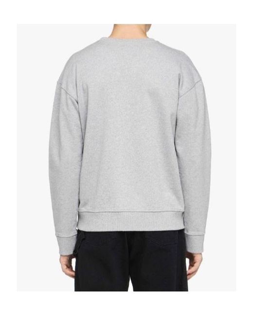 J.W. Anderson Gray Jw Anderson Logo Embroidered Sweatshirt for men