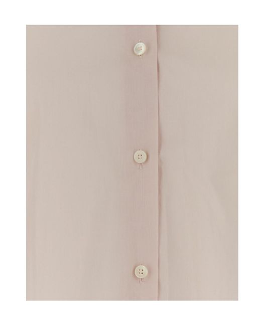 Jil Sander Pink Long Sleeved Button-Up Shirt