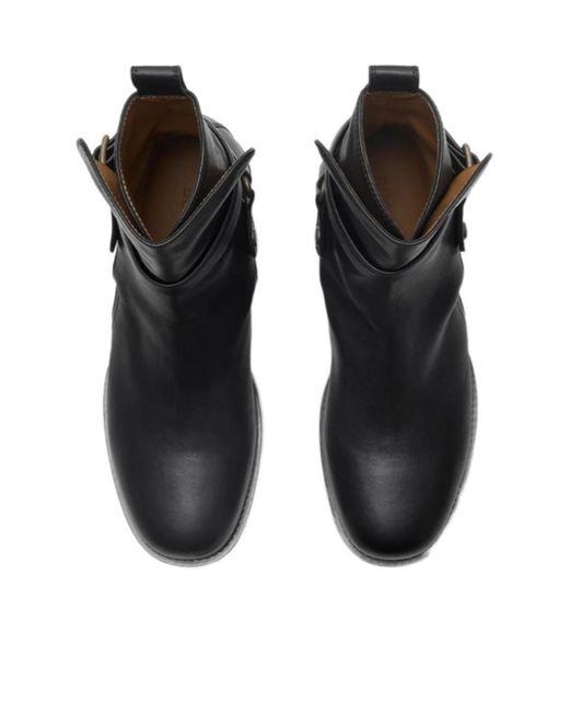 Burberry Black Round-Toe Ankle Boots for men