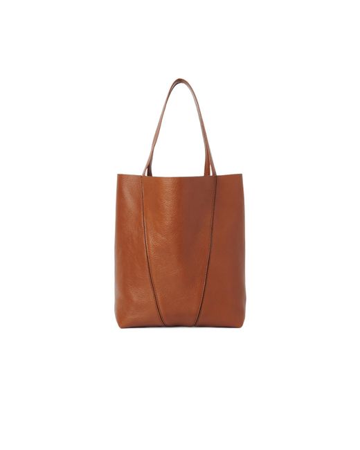 Chloé Brown Chloé Spin Charm Detailed Tote Bag