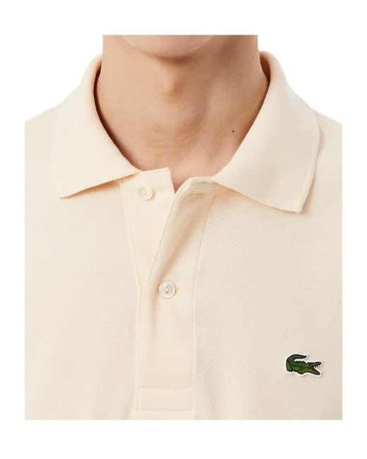 Lacoste White Classic Fit L.12.12 Original Polo Shirt for men
