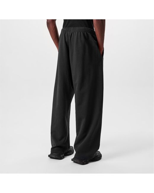 Balenciaga Black Logo Track Pants for men