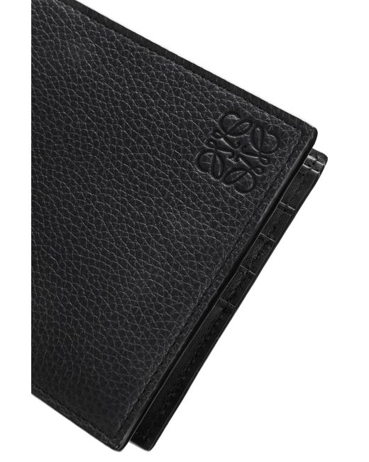 Loewe Black Bi-Fold Leather Wallet for men