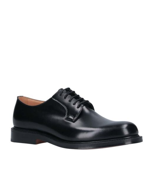 Church's Black Laced Derby Shoes for men