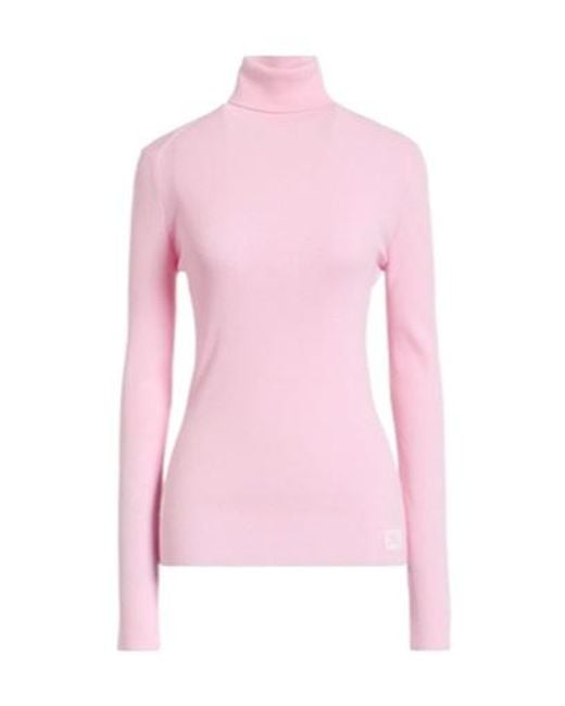Burberry Pink Solid-Color Knitted Garment