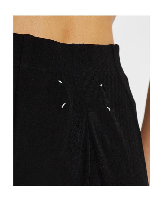 Maison Margiela Black Rear Slit Maxi Skirt
