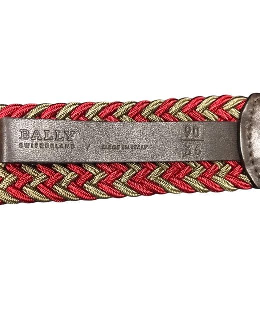 Bally White Adjustable Waist Belt for men