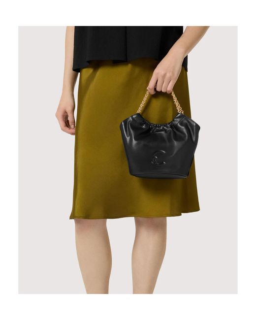 Coccinelle Black Smash Mini Tote Bag