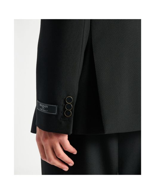 Balmain Black Wool 2-Button Jacket for men