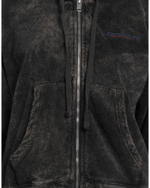 DIESEL Black Solid-Color Hoodie