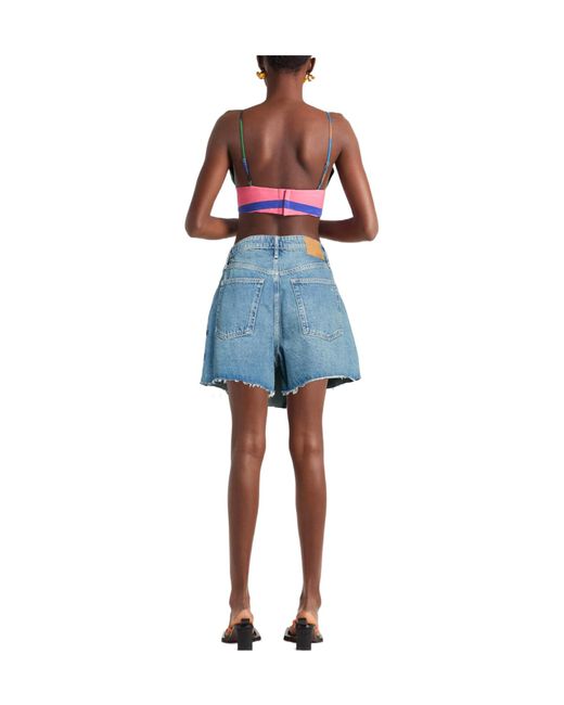 Rag & Bone Blue Stylish Medium Denim Skirt Pants