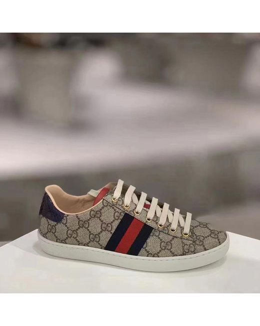 Gucci Green Ace Gg Supreme Bees Sneaker for men