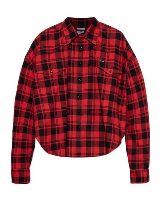 Vetements Red Casual Shirts for men