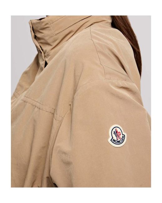 Moncler Natural Logo-Print Parka
