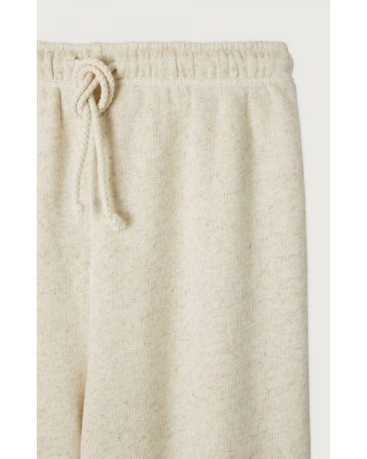 American Vintage White Elastic Waist Casual Pants