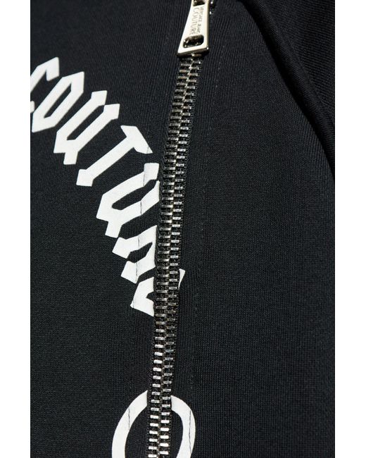 Versace Jeans Black Couture Logo Hoodie Sweater for men