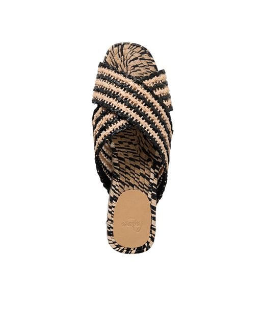 Castaner Brown Two-Tone Patchwork Slippers