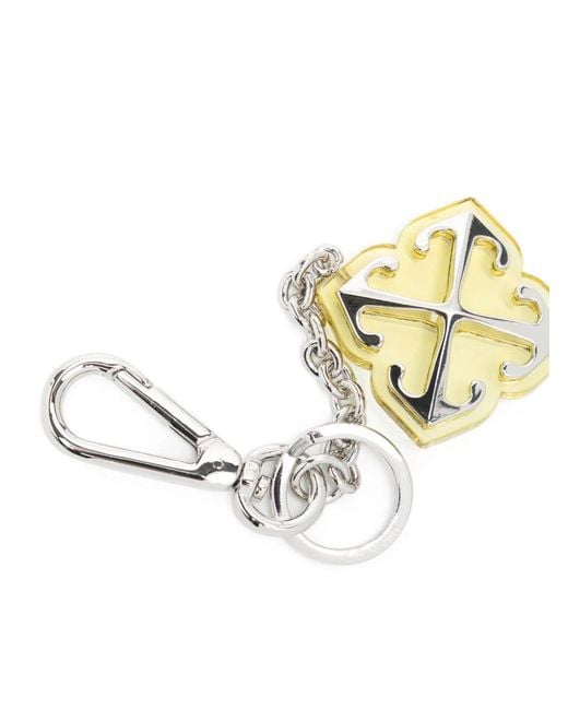 Off-White c/o Virgil Abloh Metallic Jitney-Charm Key Ring
