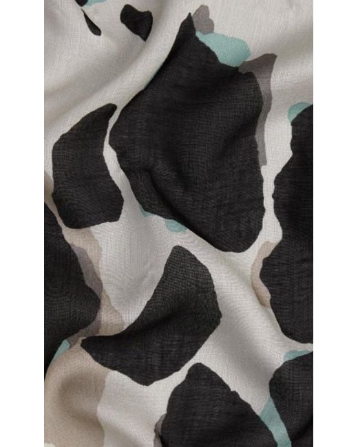 Burberry Green Spotted Printed Scarf