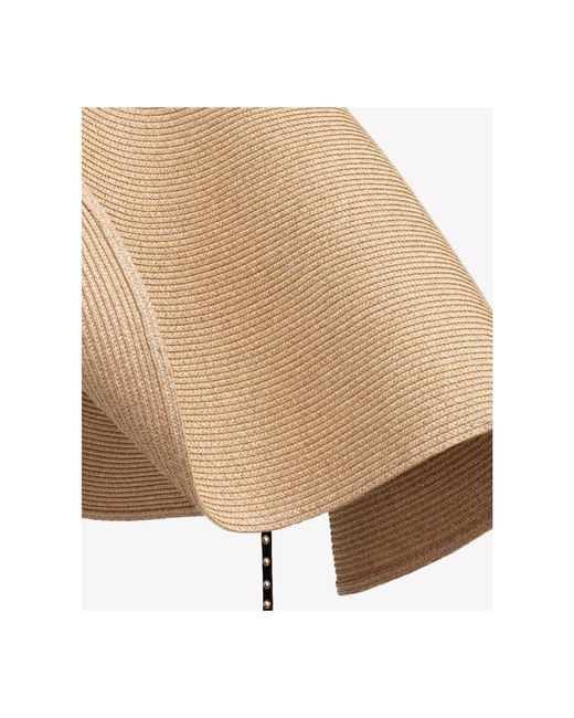 Alaïa Natural Papyrus Woven Wool Hat