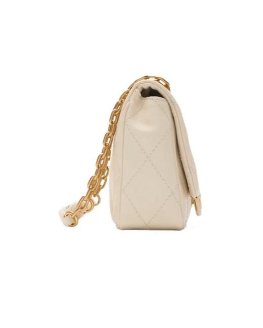 Burberry Natural Small Strand Quilted Crossbody Bag