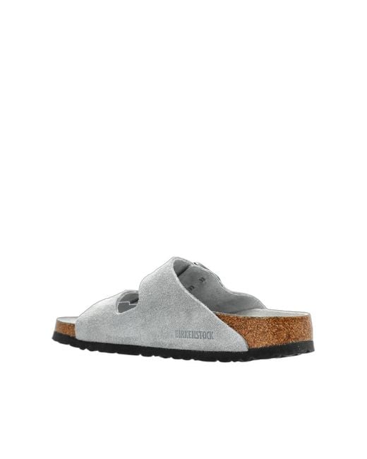 Birkenstock White Arizona Buckled Sandals for men