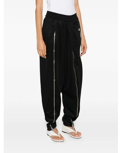Coperni Black Sarouel Zip-Detail Track Pants