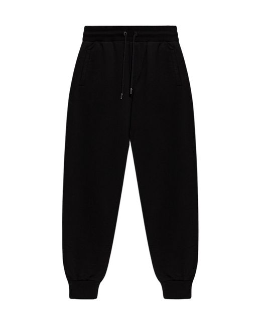 Dolce & Gabbana Black Logo-Detailed Drawstring Joggers for men