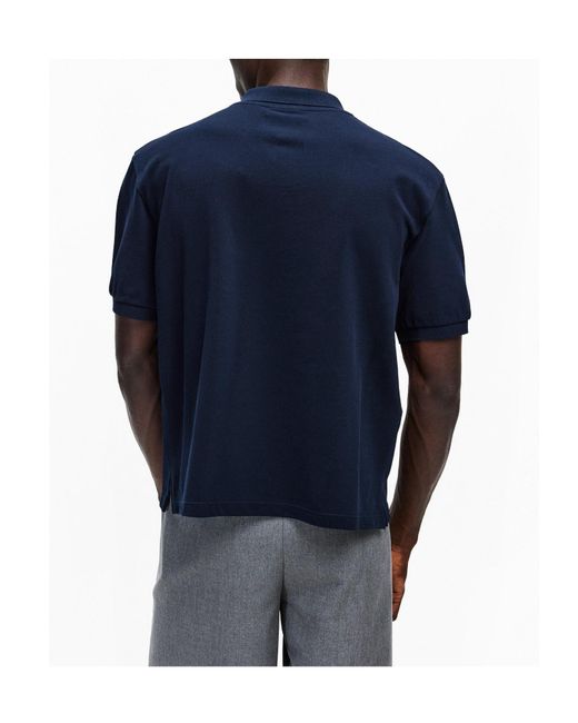 Miu Miu Blue Short-Sleeve Polo Shirt for men