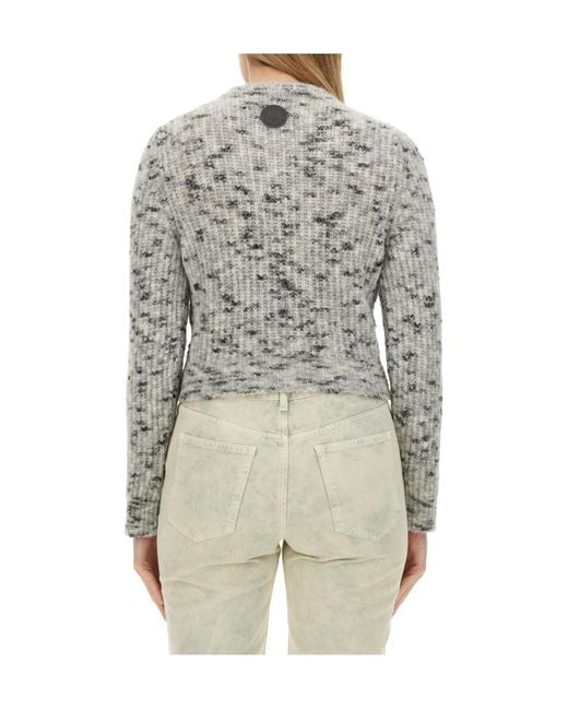 Moschino Gray Long-Sleeved Pullover