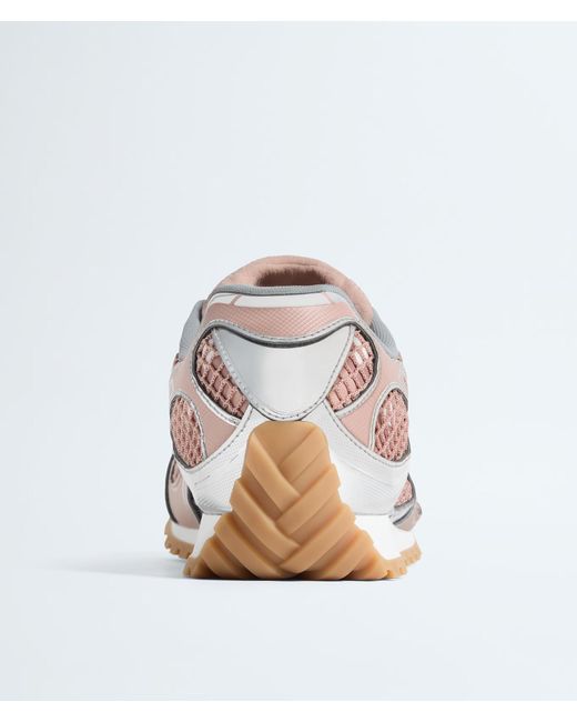 Bottega Veneta Pink Orbit Lace-Up Sneakers
