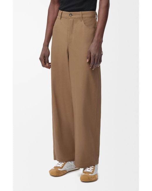 Loewe Brown Cotton Carpenter Trousers for men