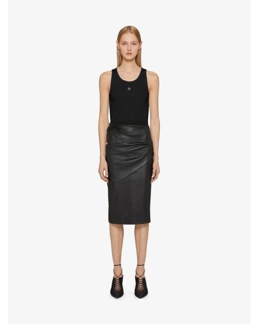 Givenchy Black Rib-Knit Tank Top