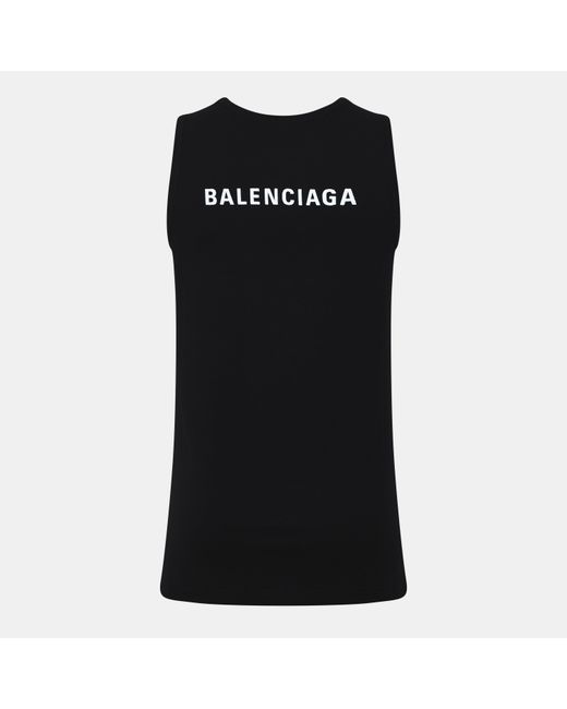 Balenciaga Black Logo Vest for men