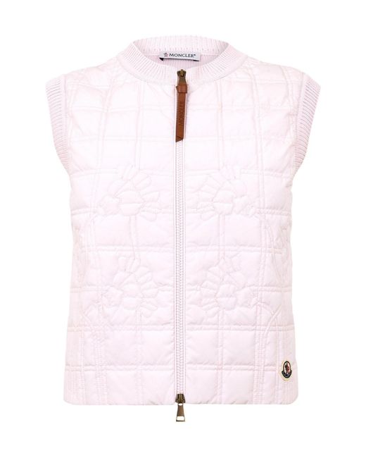 Moncler Pink Sleeveless Down Vest