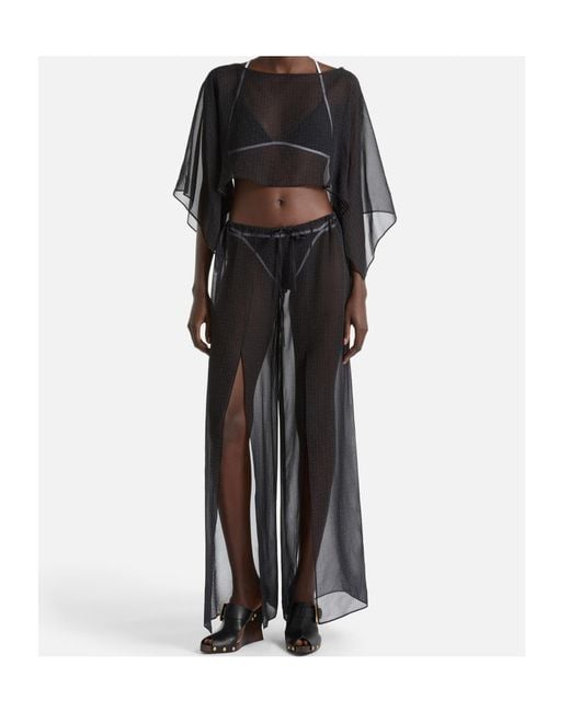 Balmain Gray Monogram Beach Top