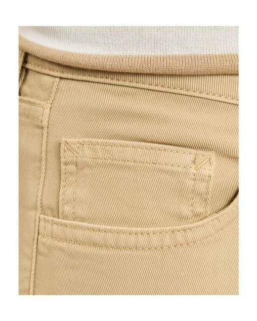 Fay Natural Logo Patch 5-Pocket Trousers