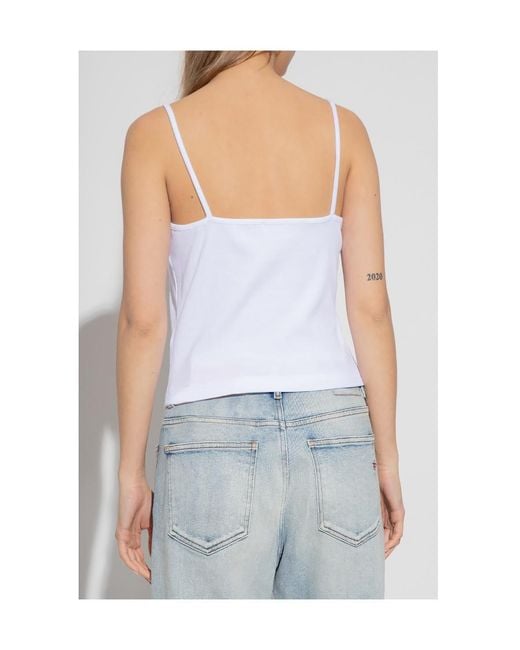 DIESEL White Logo Vest